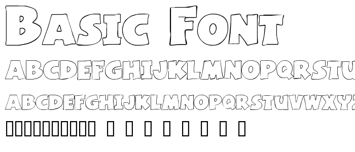 Basic Font font
